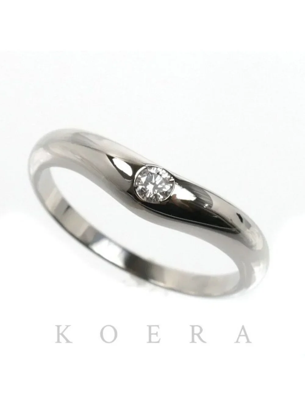 Bvlgari Platinum Corona Ring Diamond Vintage